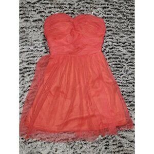 Delia Formal Short  strap/Strapless  Dress Size 1 Orange
